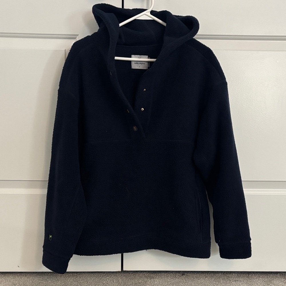 Dudley Stephens Navy Blue Women’s Hoodie Sweatshirt